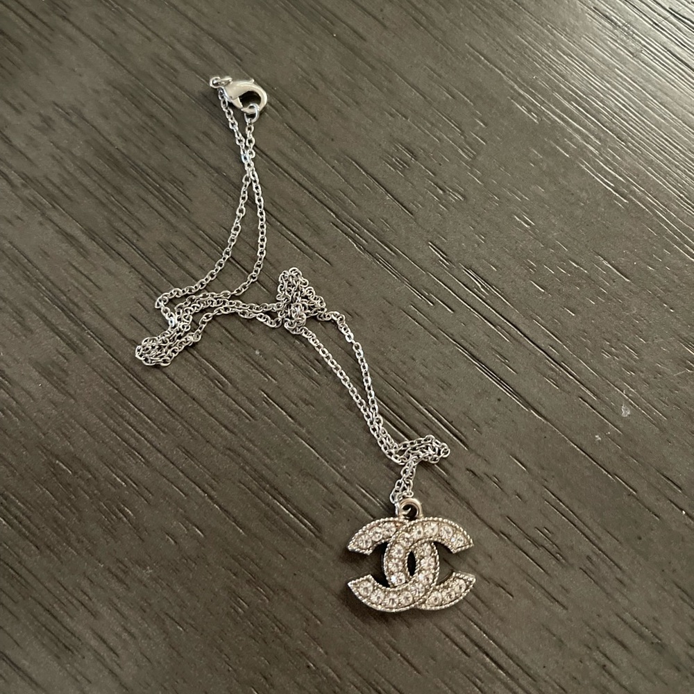 Chanel button necklace